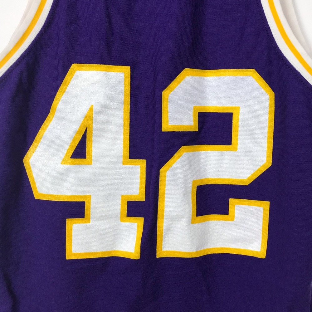 (SOLD) ‼️ Sand Knit Los Angeles Lakers Jersey 42 - Picture 4 of 8